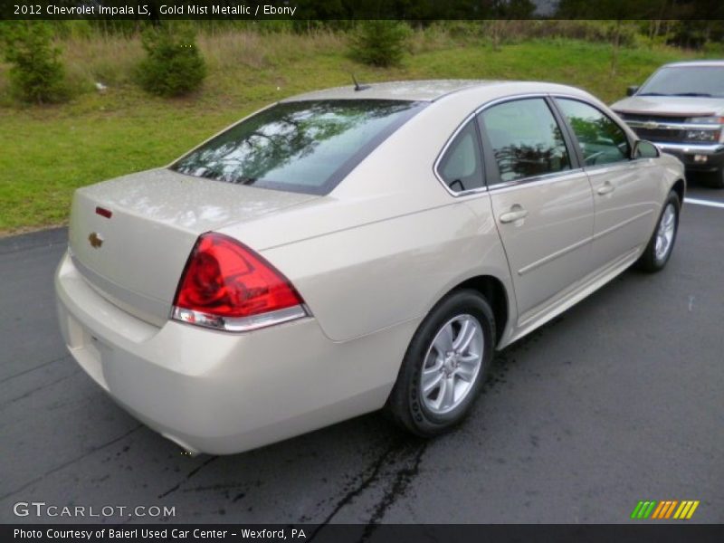 Gold Mist Metallic / Ebony 2012 Chevrolet Impala LS