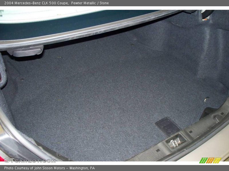 Pewter Metallic / Stone 2004 Mercedes-Benz CLK 500 Coupe