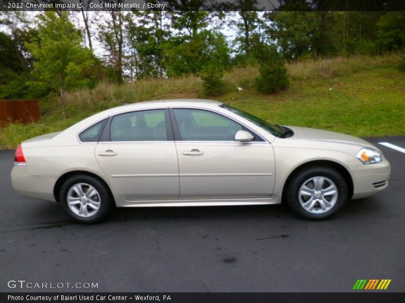 Gold Mist Metallic / Ebony 2012 Chevrolet Impala LS