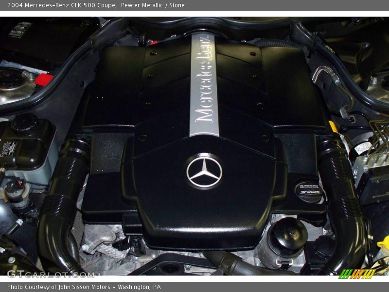 Pewter Metallic / Stone 2004 Mercedes-Benz CLK 500 Coupe