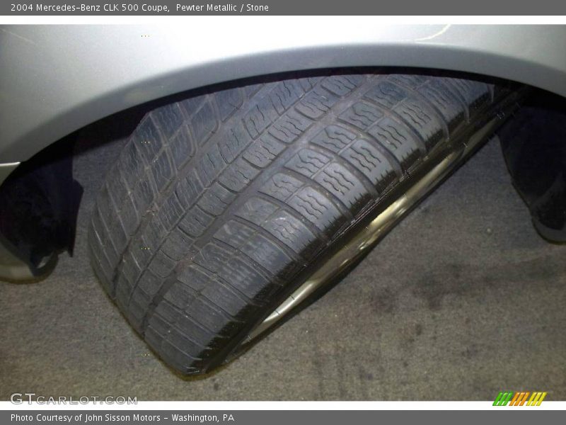 Pewter Metallic / Stone 2004 Mercedes-Benz CLK 500 Coupe