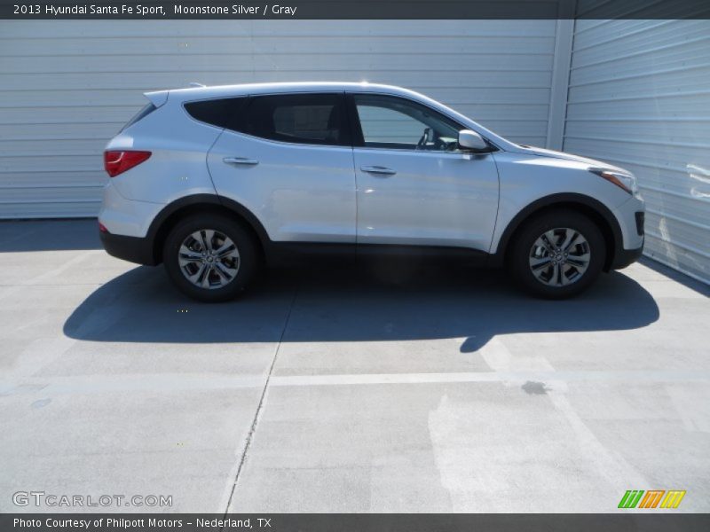 Moonstone Silver / Gray 2013 Hyundai Santa Fe Sport