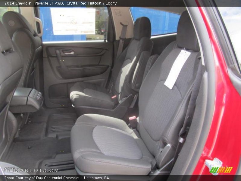 Crystal Red Tintcoat / Ebony 2014 Chevrolet Traverse LT AWD