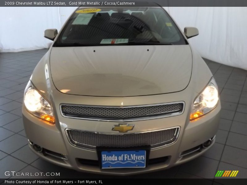 Gold Mist Metallic / Cocoa/Cashmere 2009 Chevrolet Malibu LTZ Sedan
