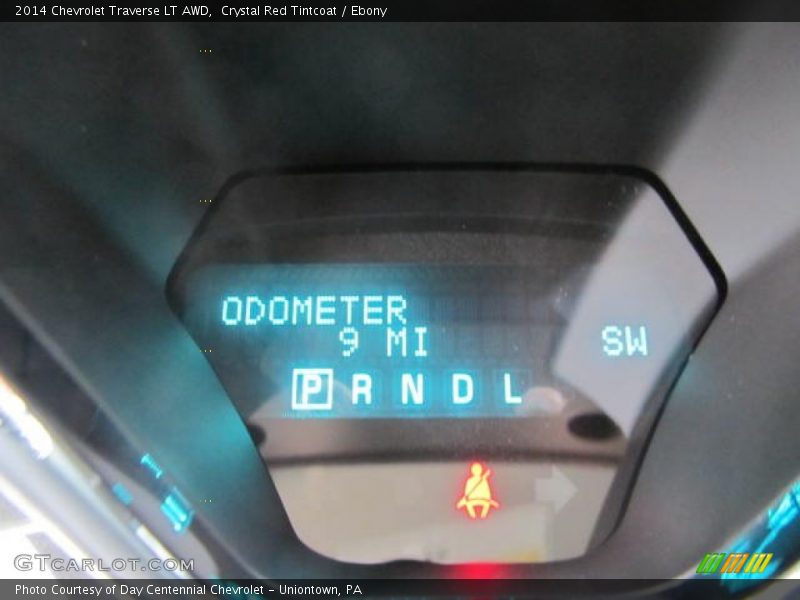 Crystal Red Tintcoat / Ebony 2014 Chevrolet Traverse LT AWD