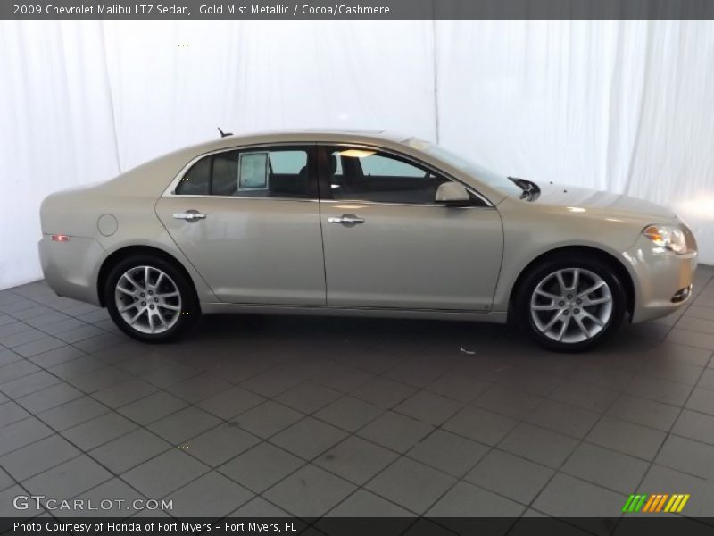 Gold Mist Metallic / Cocoa/Cashmere 2009 Chevrolet Malibu LTZ Sedan