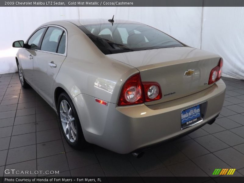 Gold Mist Metallic / Cocoa/Cashmere 2009 Chevrolet Malibu LTZ Sedan