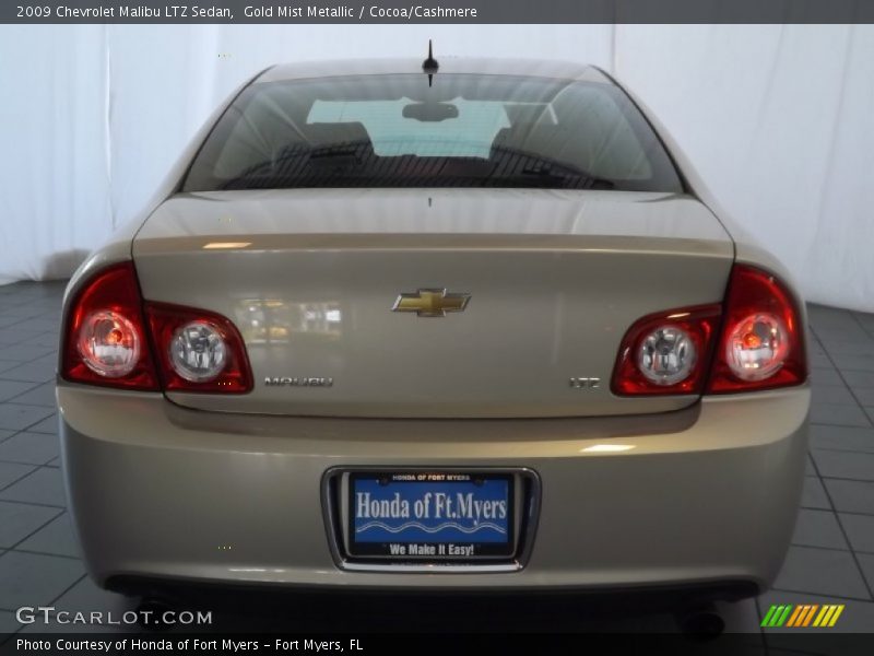 Gold Mist Metallic / Cocoa/Cashmere 2009 Chevrolet Malibu LTZ Sedan