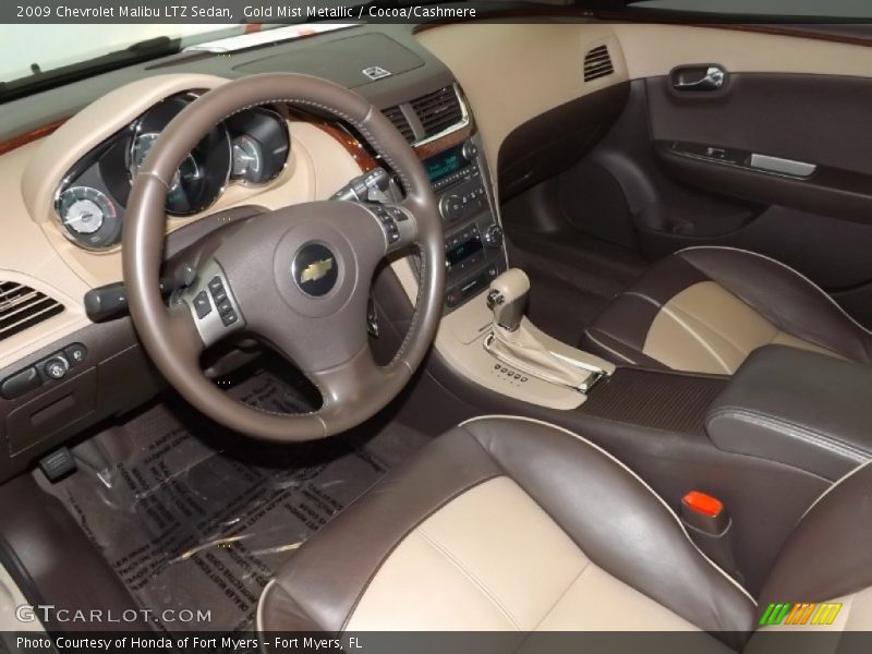 Gold Mist Metallic / Cocoa/Cashmere 2009 Chevrolet Malibu LTZ Sedan
