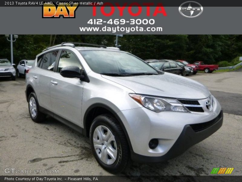 Classic Silver Metallic / Ash 2013 Toyota RAV4 LE AWD