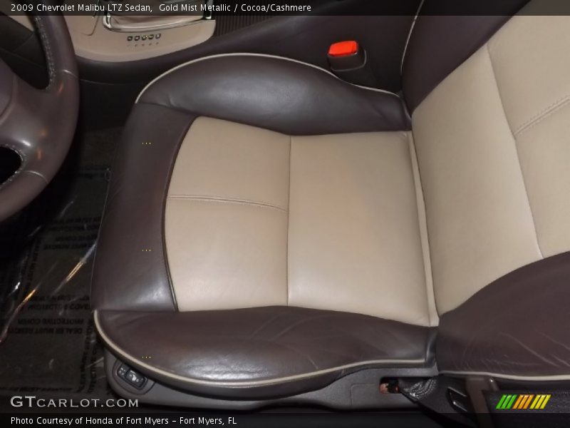 Gold Mist Metallic / Cocoa/Cashmere 2009 Chevrolet Malibu LTZ Sedan