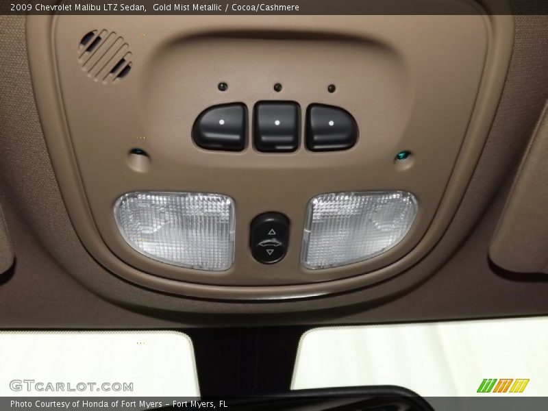 Gold Mist Metallic / Cocoa/Cashmere 2009 Chevrolet Malibu LTZ Sedan