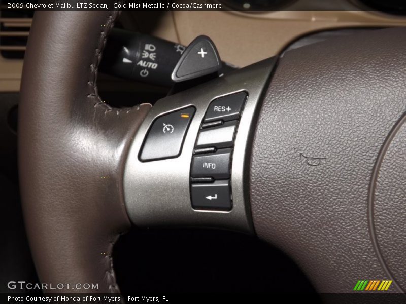 Gold Mist Metallic / Cocoa/Cashmere 2009 Chevrolet Malibu LTZ Sedan