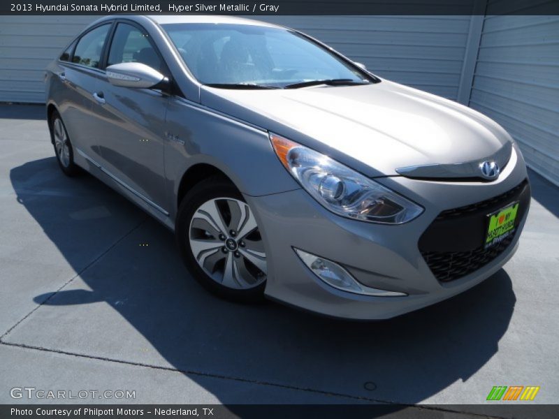 Hyper Silver Metallic / Gray 2013 Hyundai Sonata Hybrid Limited