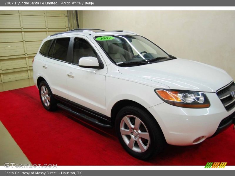 Arctic White / Beige 2007 Hyundai Santa Fe Limited