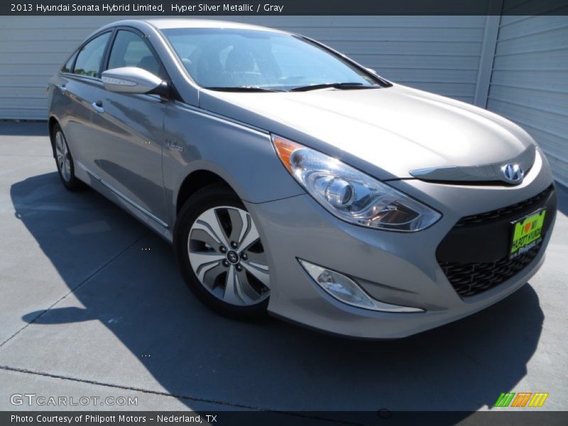 Hyper Silver Metallic / Gray 2013 Hyundai Sonata Hybrid Limited