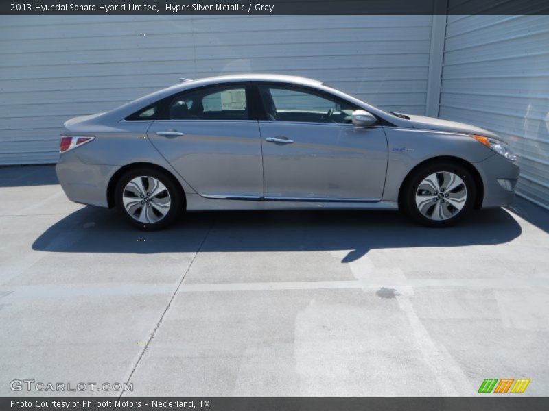 Hyper Silver Metallic / Gray 2013 Hyundai Sonata Hybrid Limited