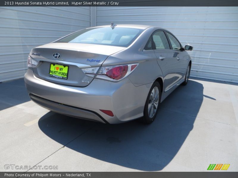 Hyper Silver Metallic / Gray 2013 Hyundai Sonata Hybrid Limited