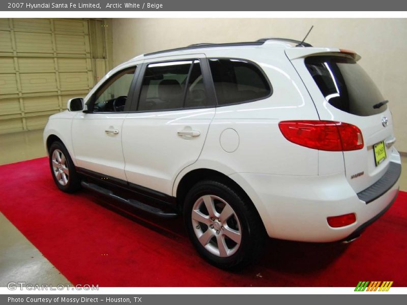 Arctic White / Beige 2007 Hyundai Santa Fe Limited