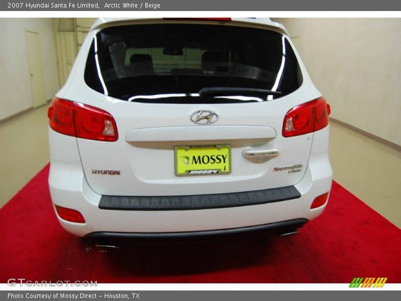 Arctic White / Beige 2007 Hyundai Santa Fe Limited