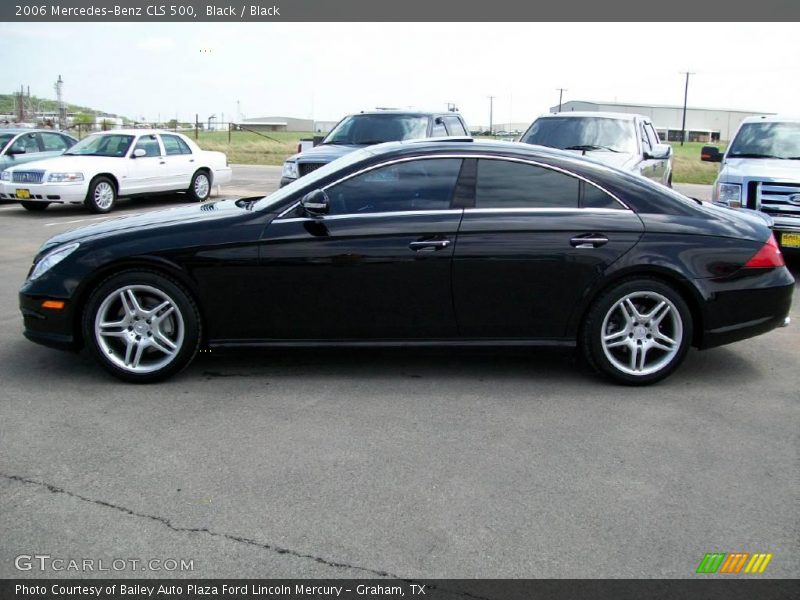 Black / Black 2006 Mercedes-Benz CLS 500