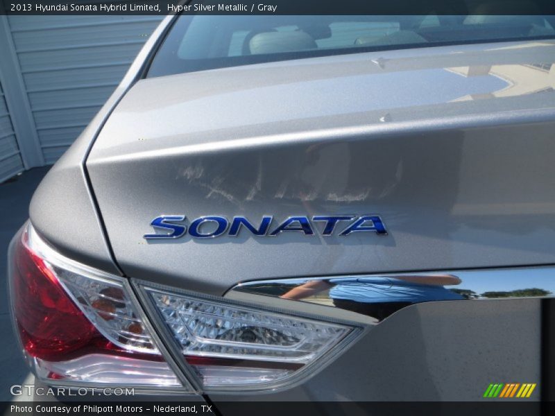 Hyper Silver Metallic / Gray 2013 Hyundai Sonata Hybrid Limited