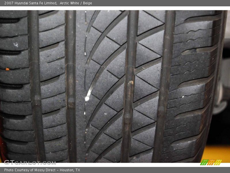 Arctic White / Beige 2007 Hyundai Santa Fe Limited