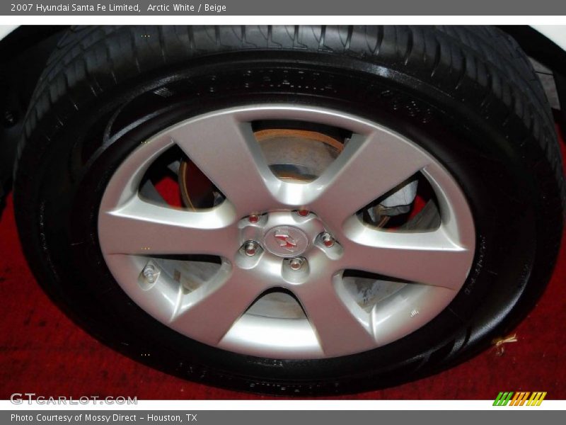 Arctic White / Beige 2007 Hyundai Santa Fe Limited