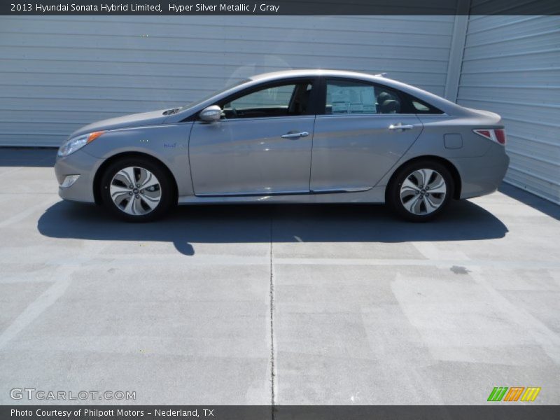 Hyper Silver Metallic / Gray 2013 Hyundai Sonata Hybrid Limited