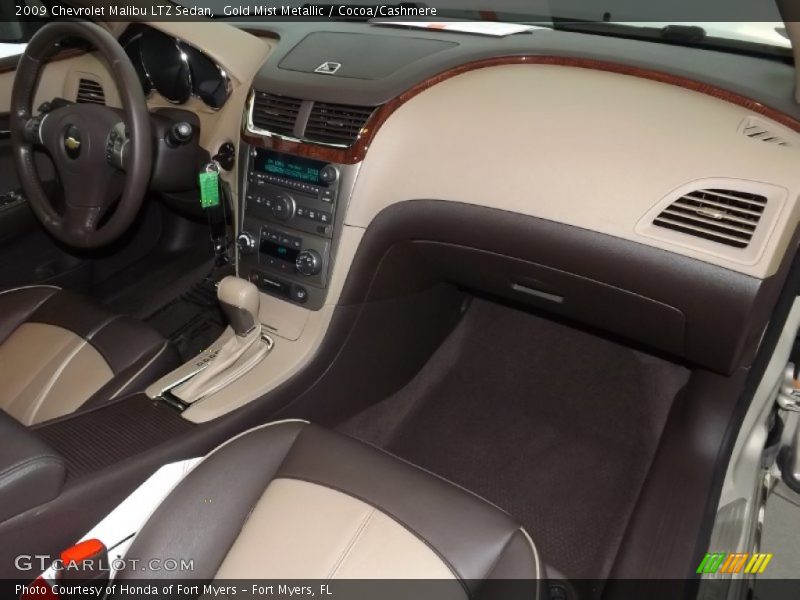 Gold Mist Metallic / Cocoa/Cashmere 2009 Chevrolet Malibu LTZ Sedan
