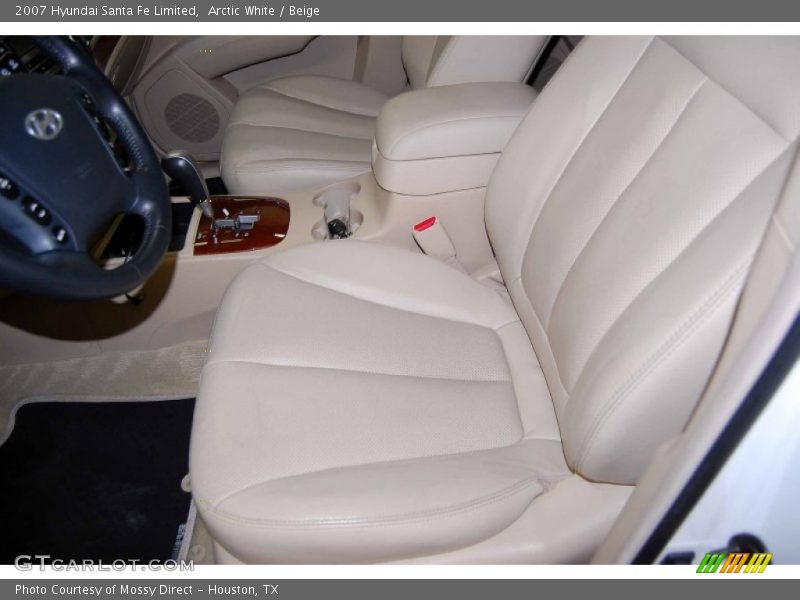 Arctic White / Beige 2007 Hyundai Santa Fe Limited