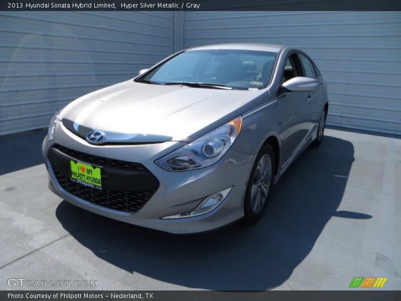 Hyper Silver Metallic / Gray 2013 Hyundai Sonata Hybrid Limited