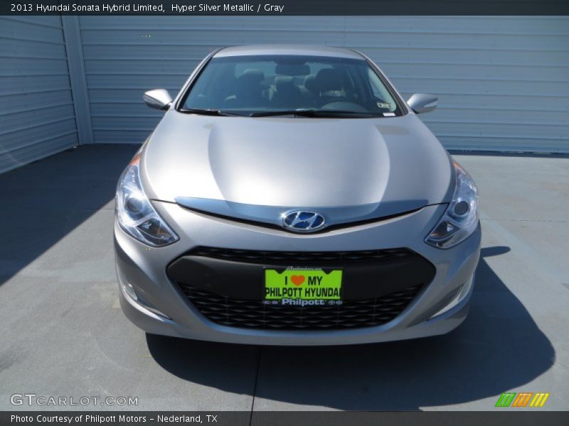 Hyper Silver Metallic / Gray 2013 Hyundai Sonata Hybrid Limited