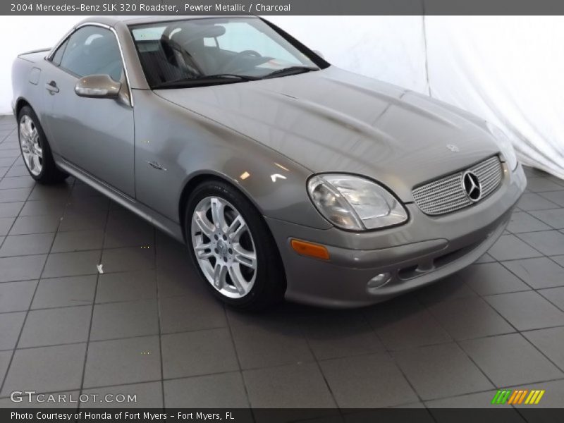 Pewter Metallic / Charcoal 2004 Mercedes-Benz SLK 320 Roadster