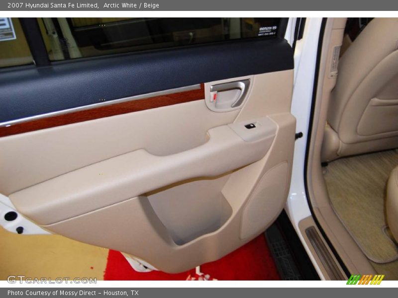 Arctic White / Beige 2007 Hyundai Santa Fe Limited
