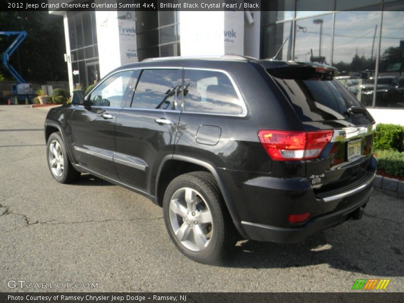 Brilliant Black Crystal Pearl / Black 2012 Jeep Grand Cherokee Overland Summit 4x4
