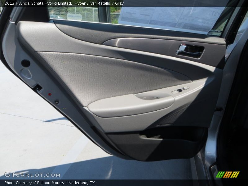 Hyper Silver Metallic / Gray 2013 Hyundai Sonata Hybrid Limited