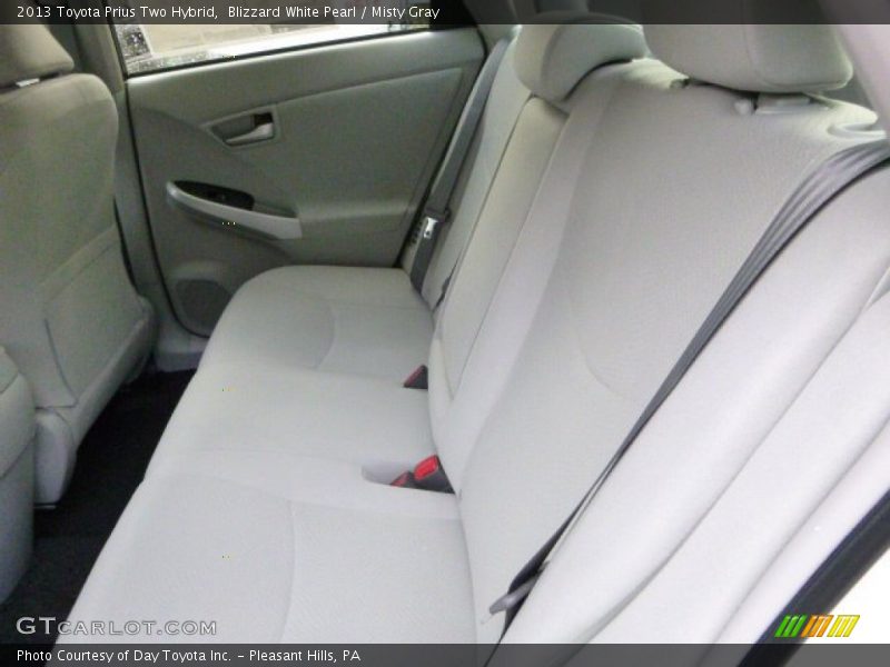Blizzard White Pearl / Misty Gray 2013 Toyota Prius Two Hybrid