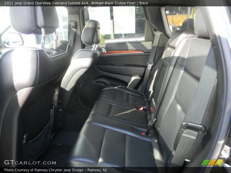 Brilliant Black Crystal Pearl / Black 2012 Jeep Grand Cherokee Overland Summit 4x4