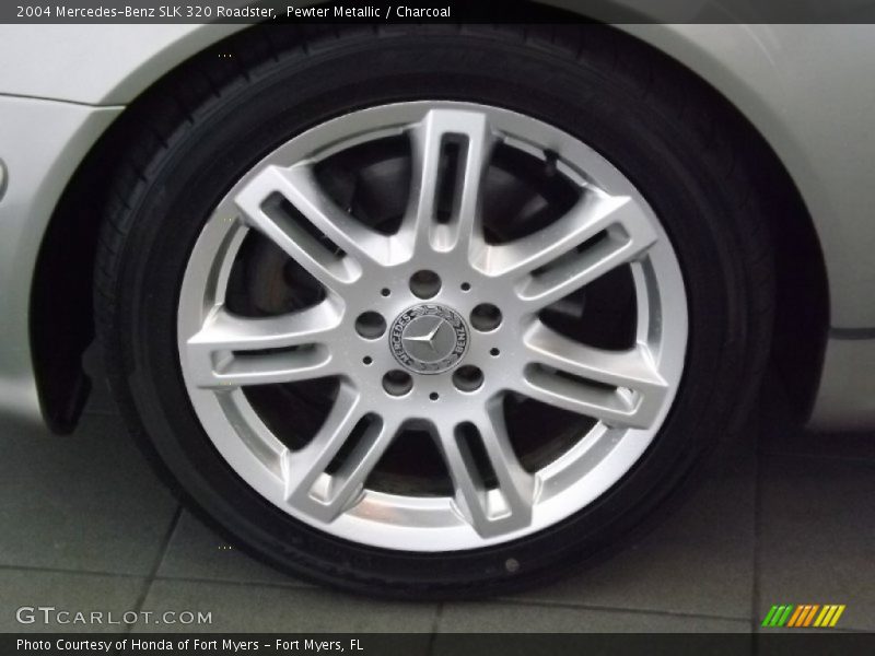 Pewter Metallic / Charcoal 2004 Mercedes-Benz SLK 320 Roadster