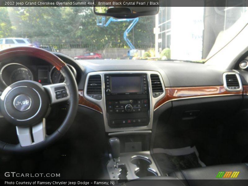 Brilliant Black Crystal Pearl / Black 2012 Jeep Grand Cherokee Overland Summit 4x4