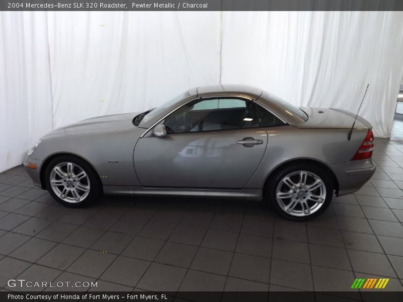 Pewter Metallic / Charcoal 2004 Mercedes-Benz SLK 320 Roadster