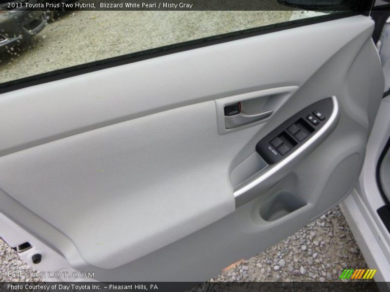 Blizzard White Pearl / Misty Gray 2013 Toyota Prius Two Hybrid