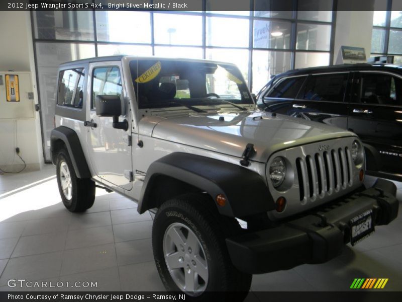 Bright Silver Metallic / Black 2012 Jeep Wrangler Sport S 4x4