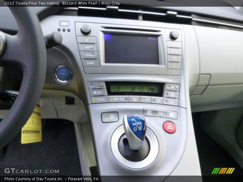 Blizzard White Pearl / Misty Gray 2013 Toyota Prius Two Hybrid