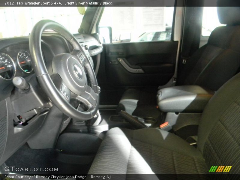 Bright Silver Metallic / Black 2012 Jeep Wrangler Sport S 4x4