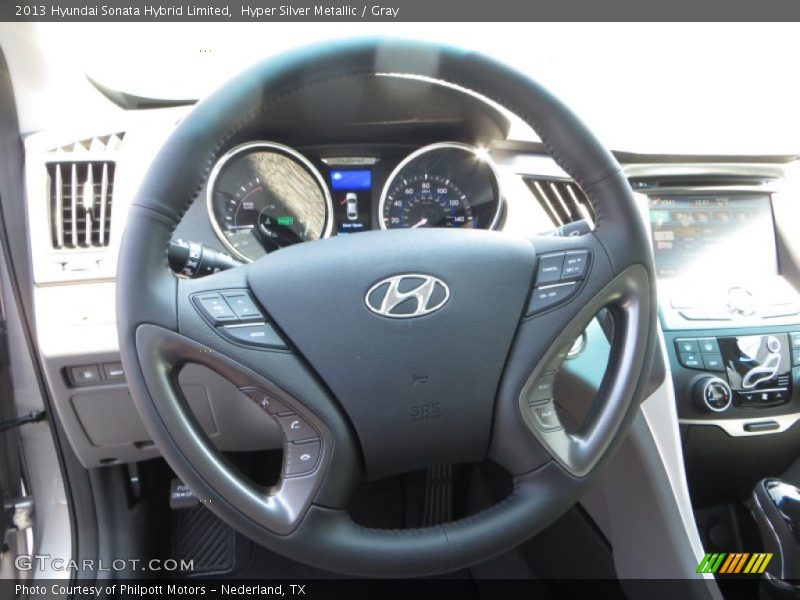 Hyper Silver Metallic / Gray 2013 Hyundai Sonata Hybrid Limited