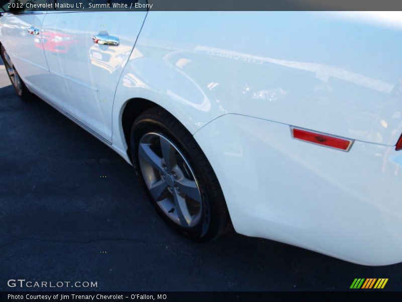 Summit White / Ebony 2012 Chevrolet Malibu LT