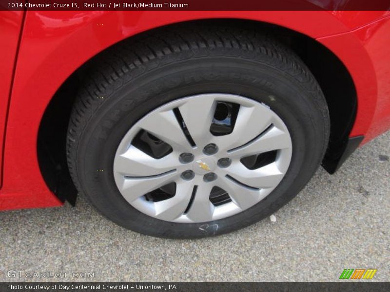 Red Hot / Jet Black/Medium Titanium 2014 Chevrolet Cruze LS