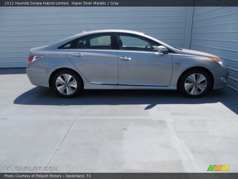 Hyper Silver Metallic / Gray 2013 Hyundai Sonata Hybrid Limited